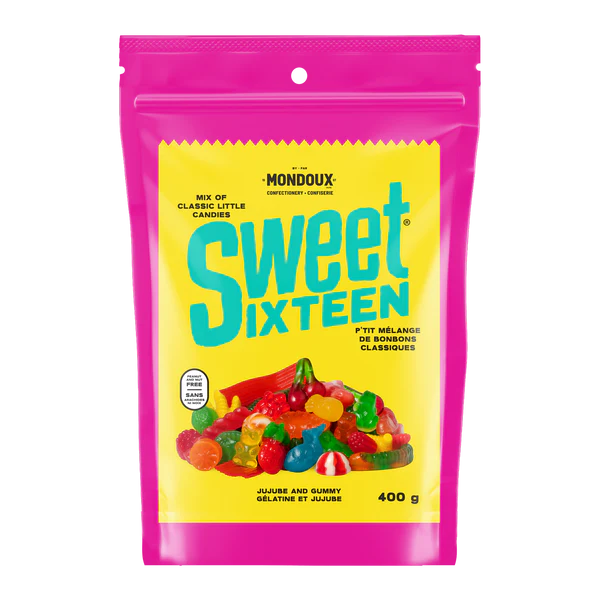 SWEET SIXTEEN MÉLANGE GÉLATINE ET JUJUBES - 400G