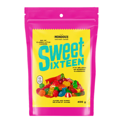 SWEET SIXTEEN MÉLANGE GÉLATINE ET JUJUBES - 400G