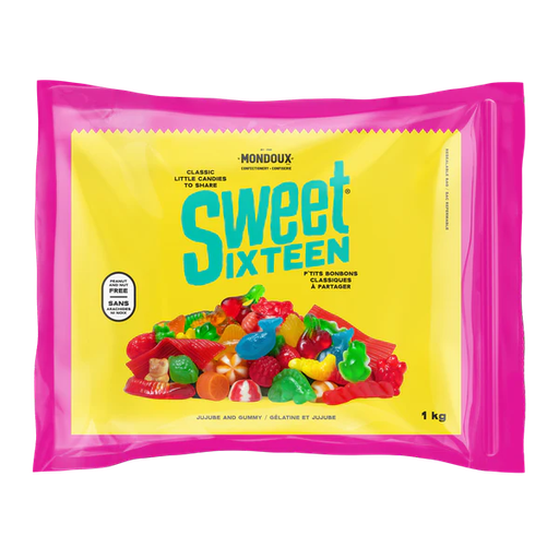 SWEET SIXTEEN MÉLANGE GÉLATINE ET JUJUBES - 1KG